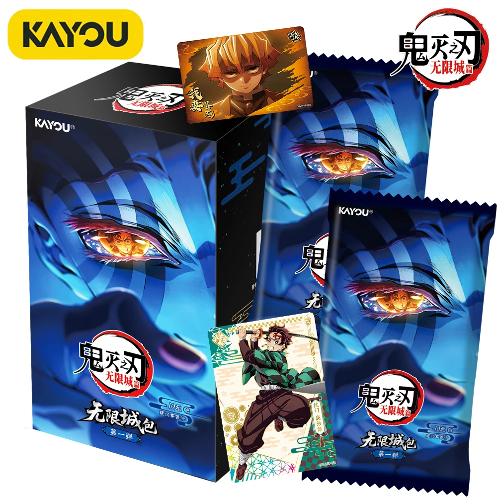 

Kayou Original Demon Slayer Rare Limited Cards Infinite City Series Anime Protagonist Hot Blooded Battle Cards Fans Collect Gift