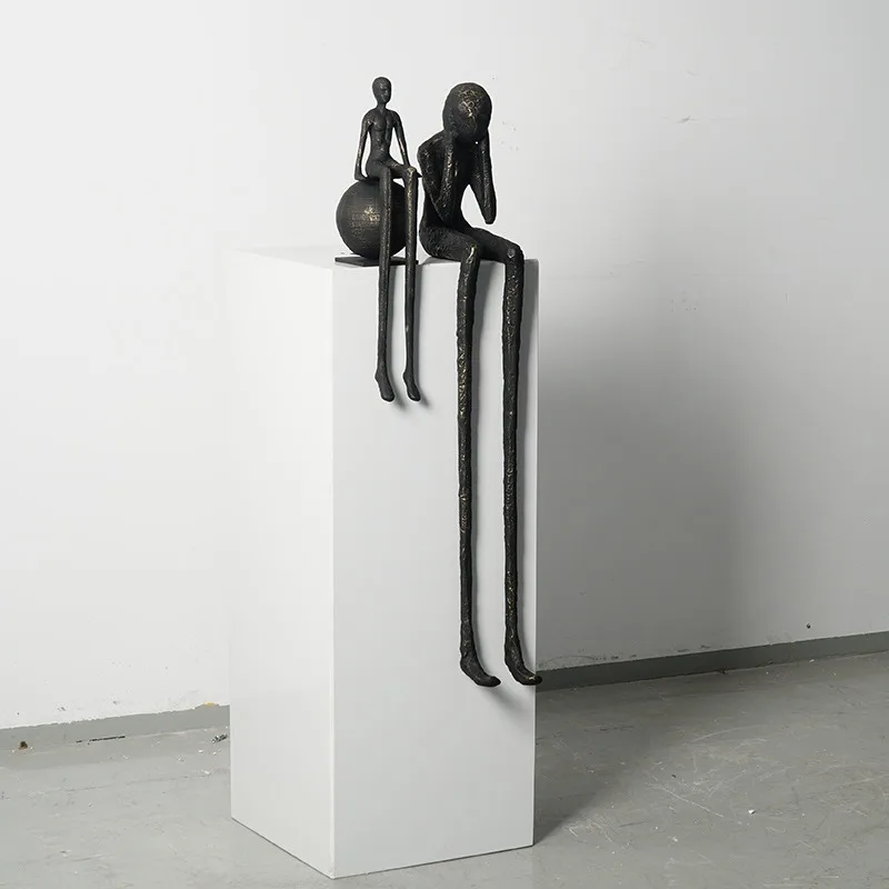 

Abstract Wrought Iron Ornament Soft Decoration with Living Room Entrance Installation Artwork