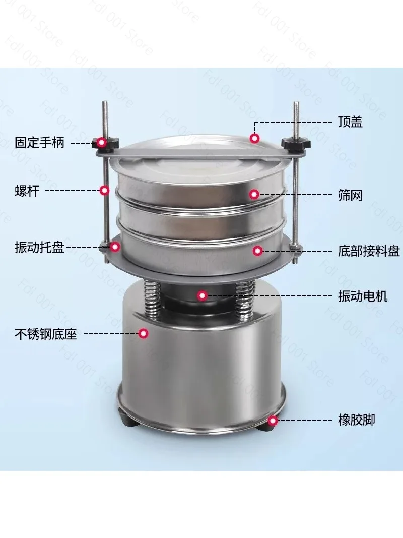 University Laboratory Test Screen Vibration Inspection  Analysis  Electric Shaker Vibrating Screen Standard Screening Machine