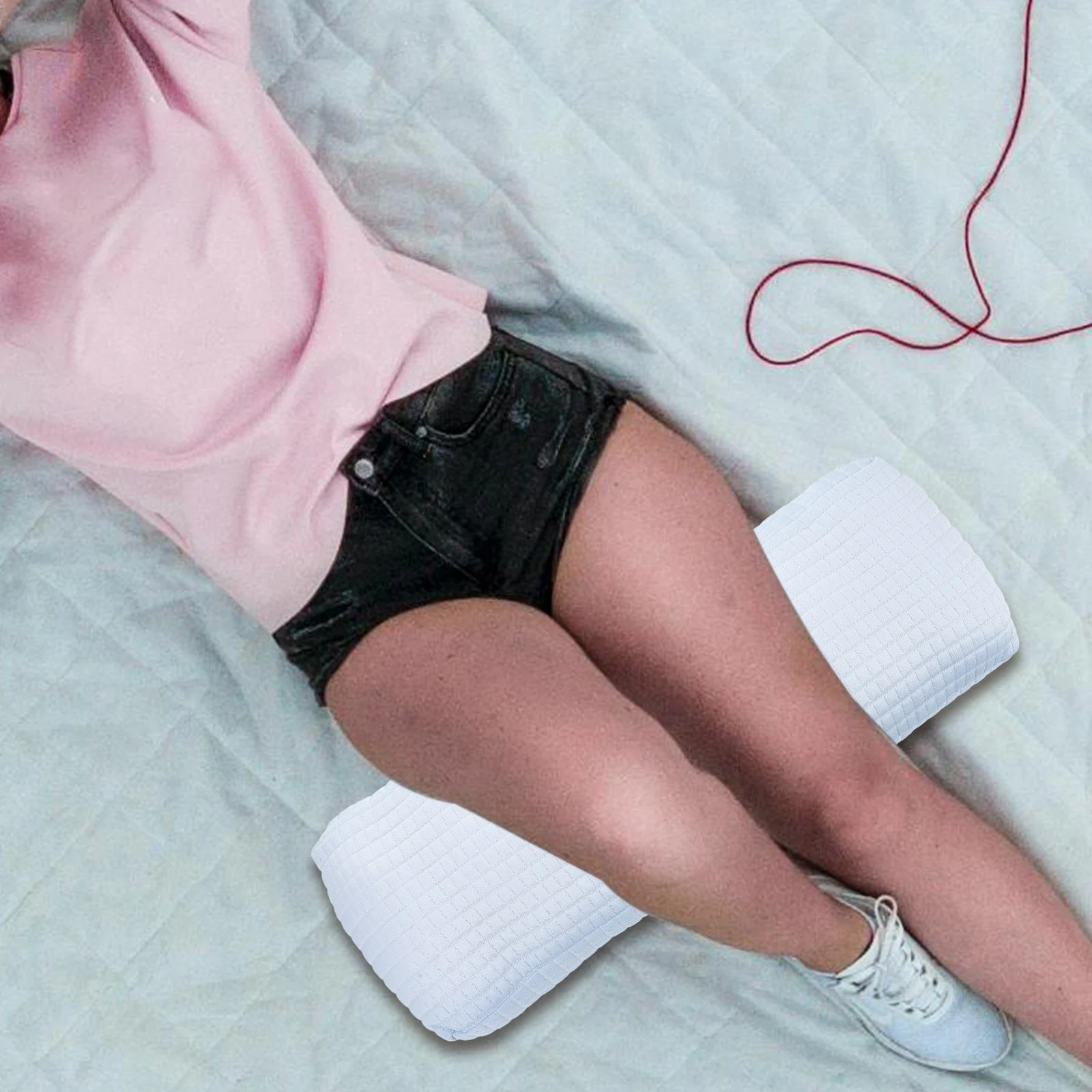 

Soft Cotton Leg Elevation Pillow Knee Support Pillow for Sleeping Working Relief Leg Fatigue for Pregnant Women