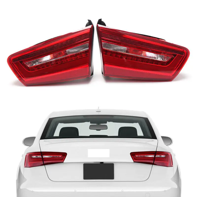 

Задний внутренний задний фонарь автомобиля, стоп-сигнал, указатель поворота в сборе с лампочками для Audi A6 C7 2012-2015, седан 4GD945093,4GD945094