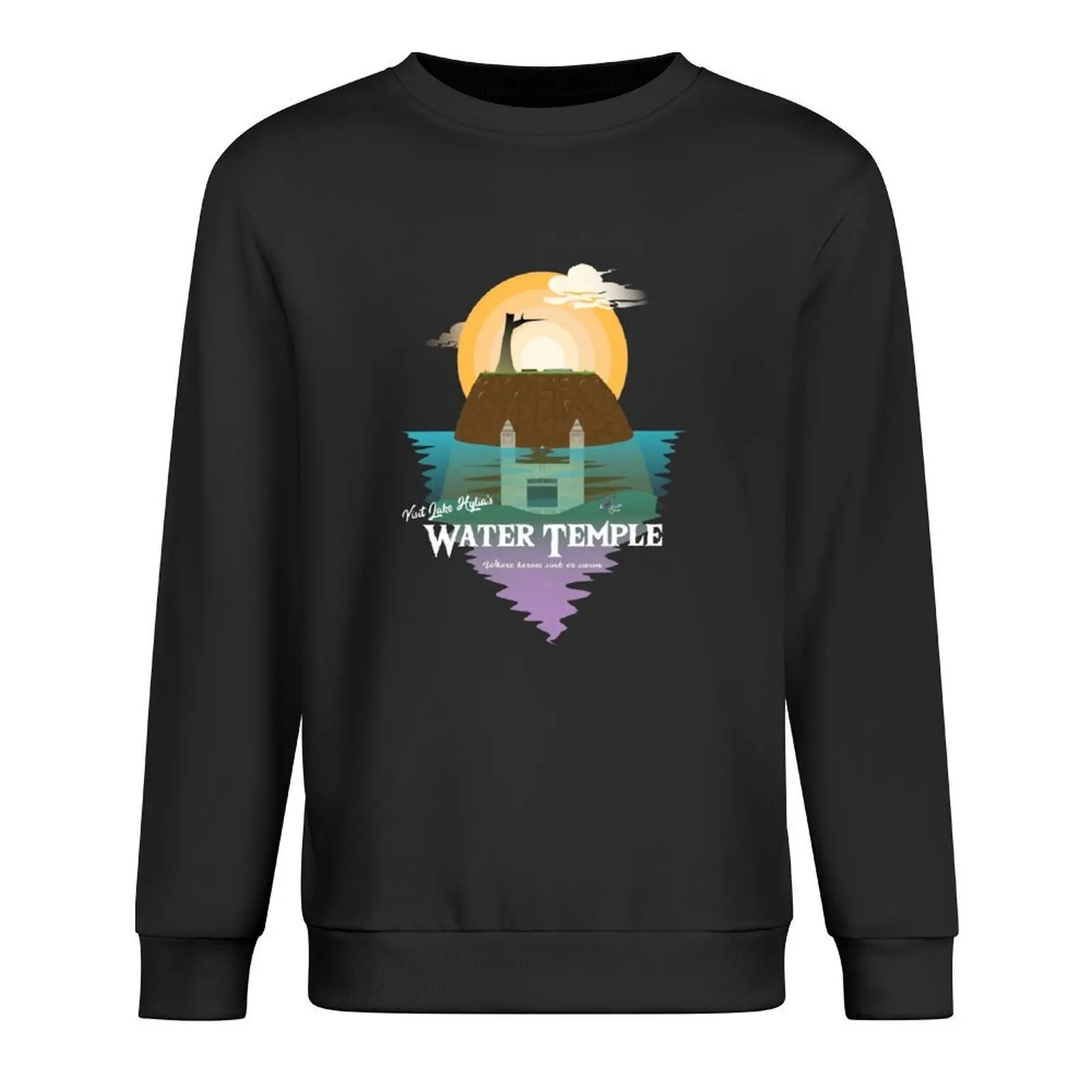 

Water Temple Pullover autumn clothes blouse autumn men's sweat-shirt set winter man sweatshirt