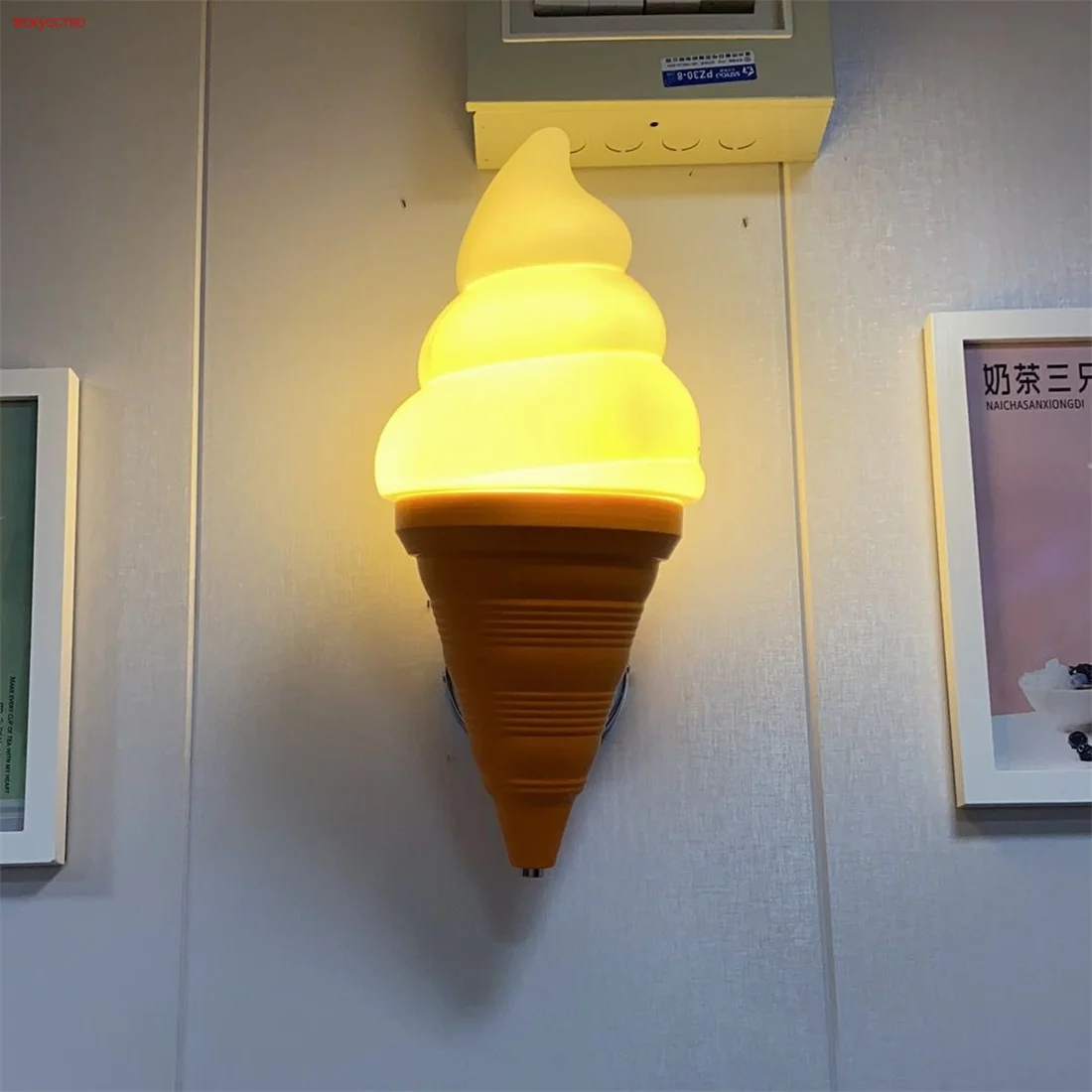 

Children Creative Ice Cream Led Wall Lamp Dining Room Coffee Store Table Corridor Stairs Night Lights Home Decoration Sconces