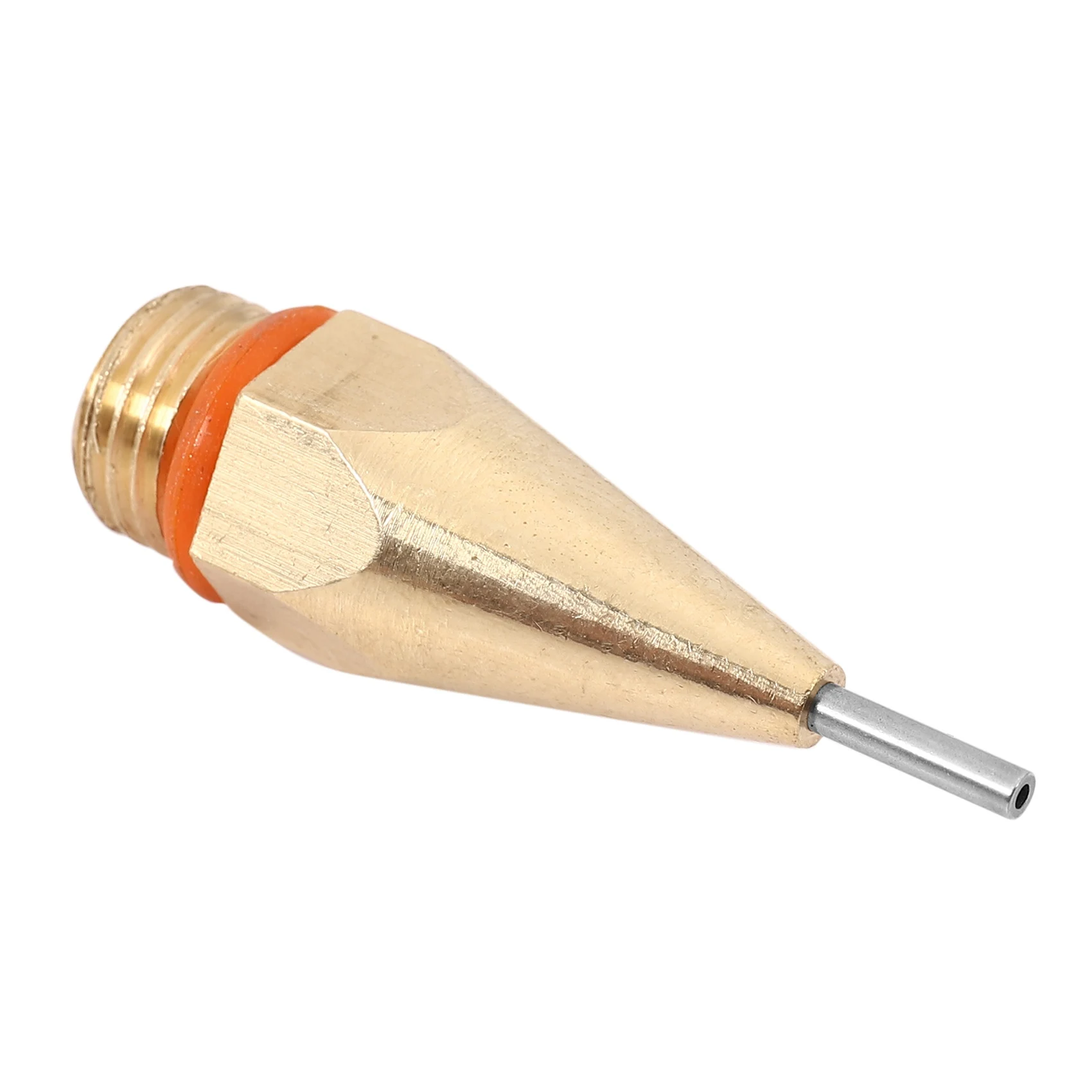 2Pcs 1Mm Aperture Diameter Hot Melt Glue Nozzle 1.0X40Mm Copper Nozzle With Nozzle Wrench Interchangeable Nozzle Parts