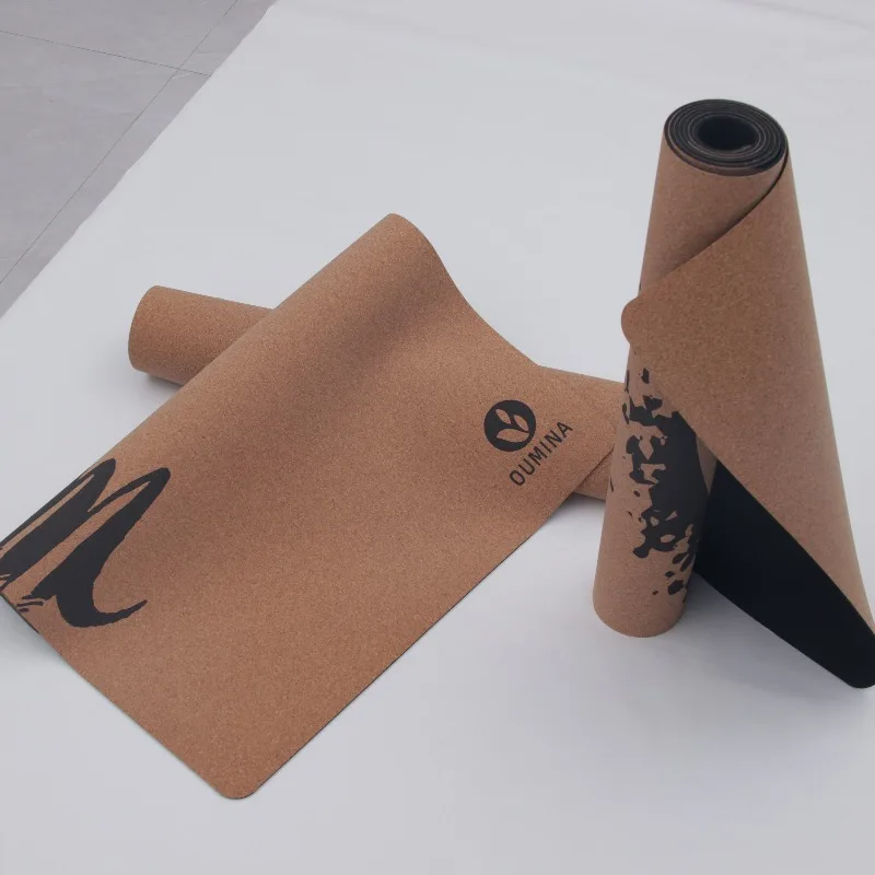 YTYIN Hot Selling Non Slip Layer Eco Friendly Cork Yoga Mat Yoga Pilates Textured Non Slip Surface Yoga Mats