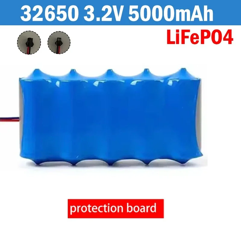 بطارية المصباح الشمسي 3.2 فولت 32650 بطارية ليثيوم حديد ذات سعة كبيرة بطارية مصباح الشارع الشمسية الكاشف مع لوحة الحماية