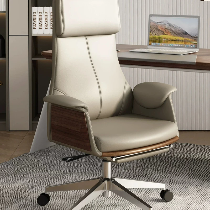 

White Adult Office Chair Adjustable Designer Relaxing Swivel Computer Chair Adjustable Luxury Silla Oficina Office Furniture