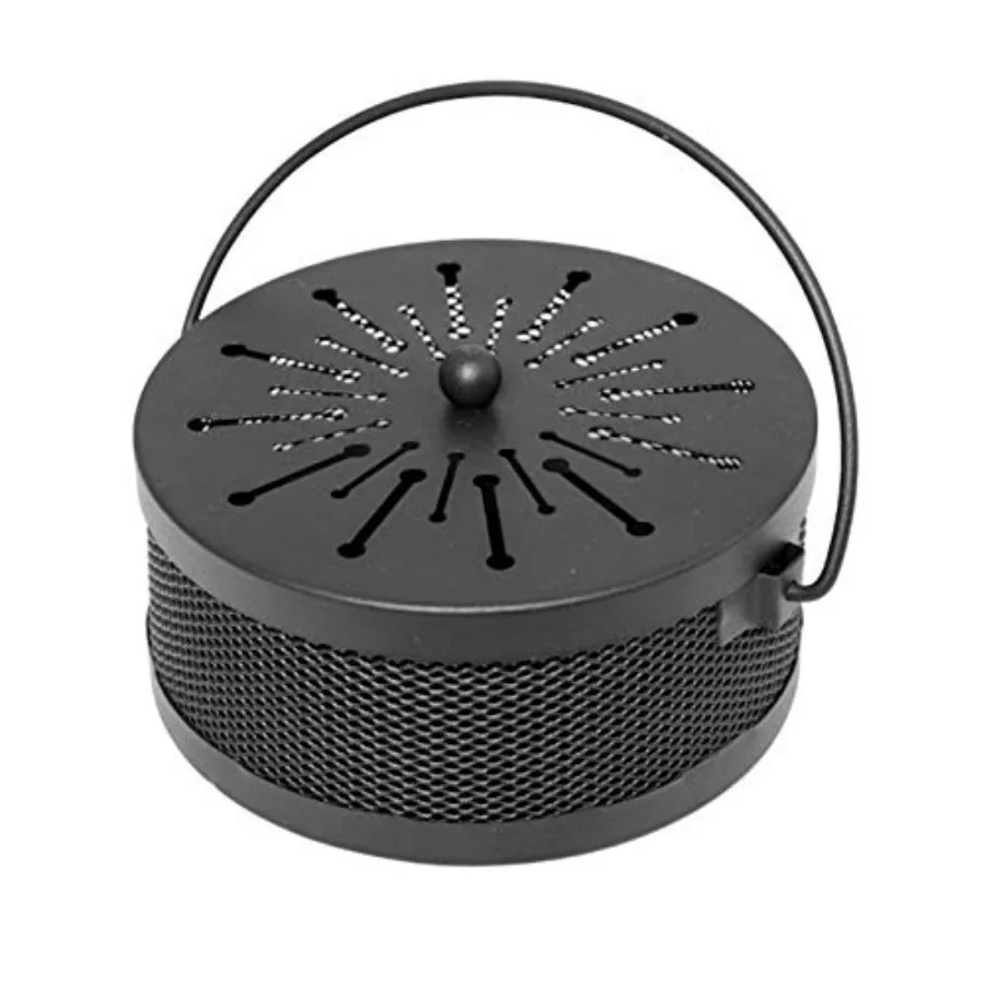 

Black Mosquito Coil Holder Incense Coil Burner Indoor Outdoor Camping Use Portable Mosquito Repellent Coil Holder Incense Burne