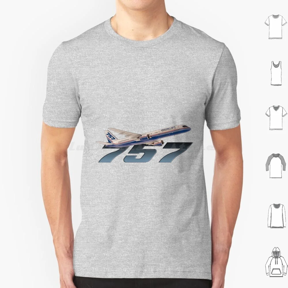 Camiseta prototipo 757, camiseta fresca de algodón 6xl, prototipo 757, avión, aviación, vuelo piloto Boeing