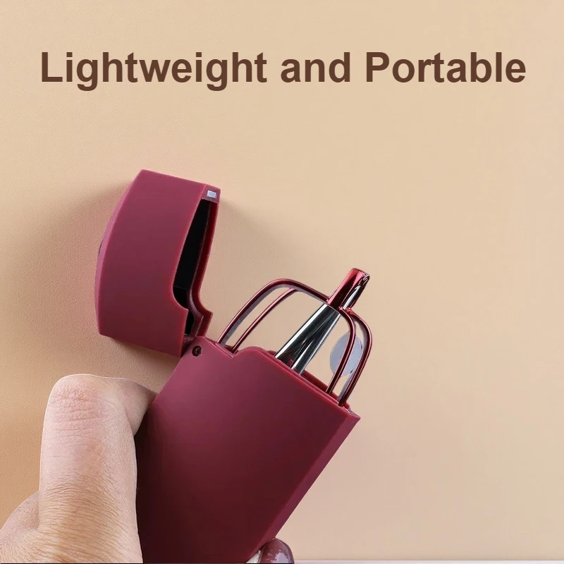 

Men Women Folding Reading Glasses with Case Portable Telescopic Presbyopia Eyeglasses Prescription Glasses Diopter +1.0 To +4.0