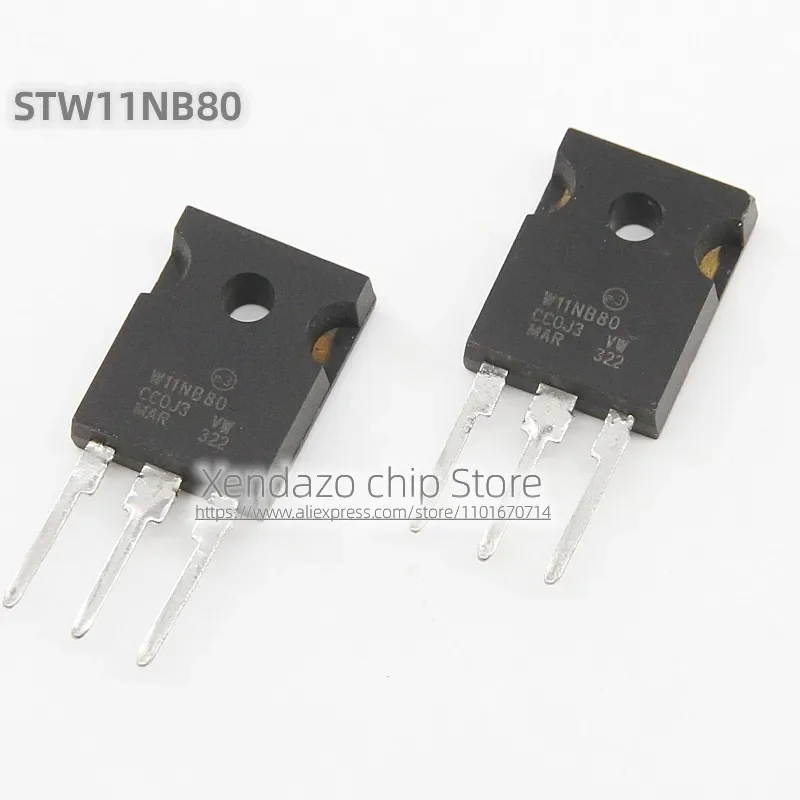 

5pcs/lot STW11NB80 W11NB80 11NB80 TO-247 package Original genuine 800V 11A MOS field-effect transistor