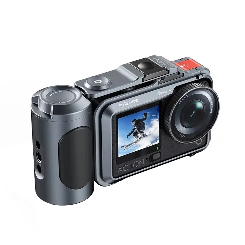 Aluminiowa klatka operatorska do DJI Osmo Action 6, magnetyczne mocowanie, modułowa obudowa, uchwyt zimna stopka, rozszerzenie ramy statywu 1/4 cala — zdjęcie produktu 7