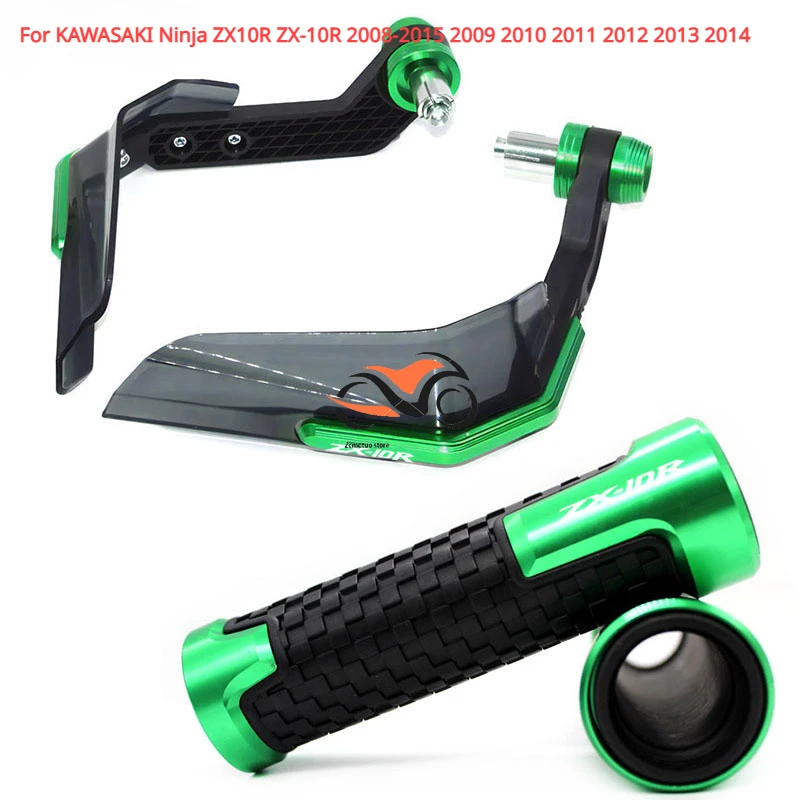 

For KAWASAKI Ninja ZX10R ZX-10R 2008-2015 2009 2010 2011 2012 2013 2014 Motorcycle Handguard Grips Handle Shield Windshield