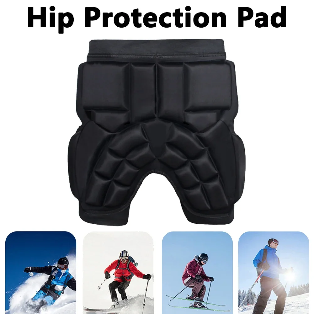 Unisex Ski Protective Hip Pad Padded Shorts+Protective Knee Pads Skiing Skating Snowboarding Impact Protection for Skating Ski