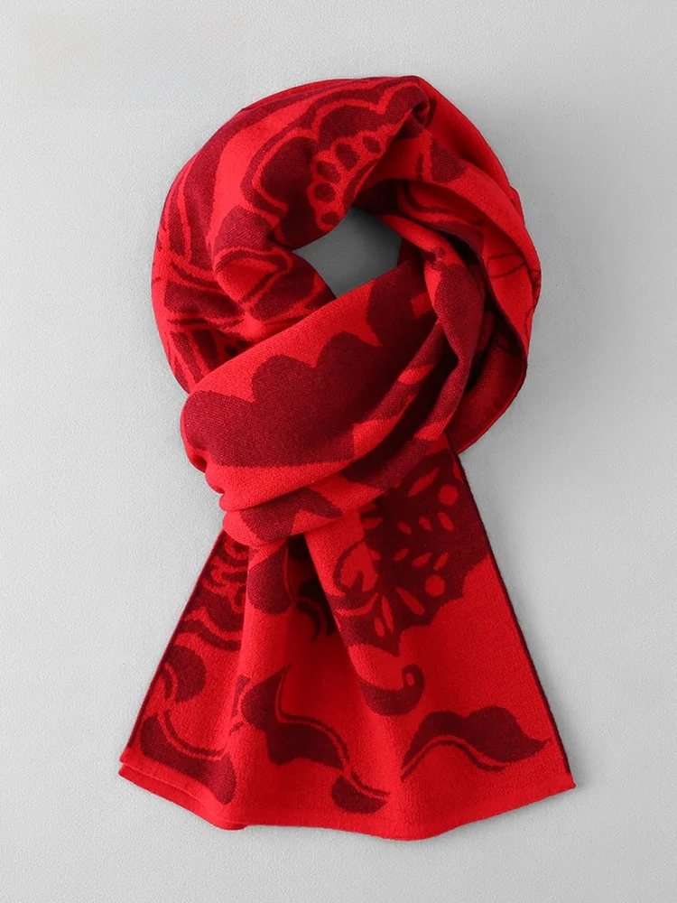 Echarpe-en-pure-laine-rouge-chine-pour-hommes-et-femmes-cadeau-d'hiver-chaud-motif-geometrique-rectangulaire-style-chinois