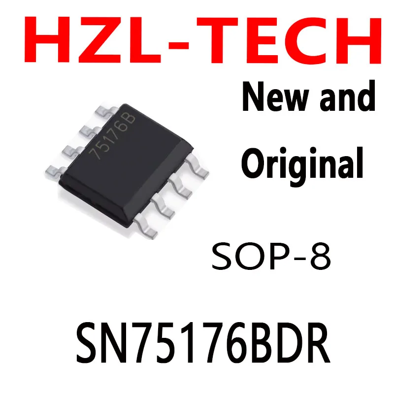 10PCS   SOP8 SN75176B SOP SN75176 SOP-8 75176B SMD new and original IC SN75176BDR