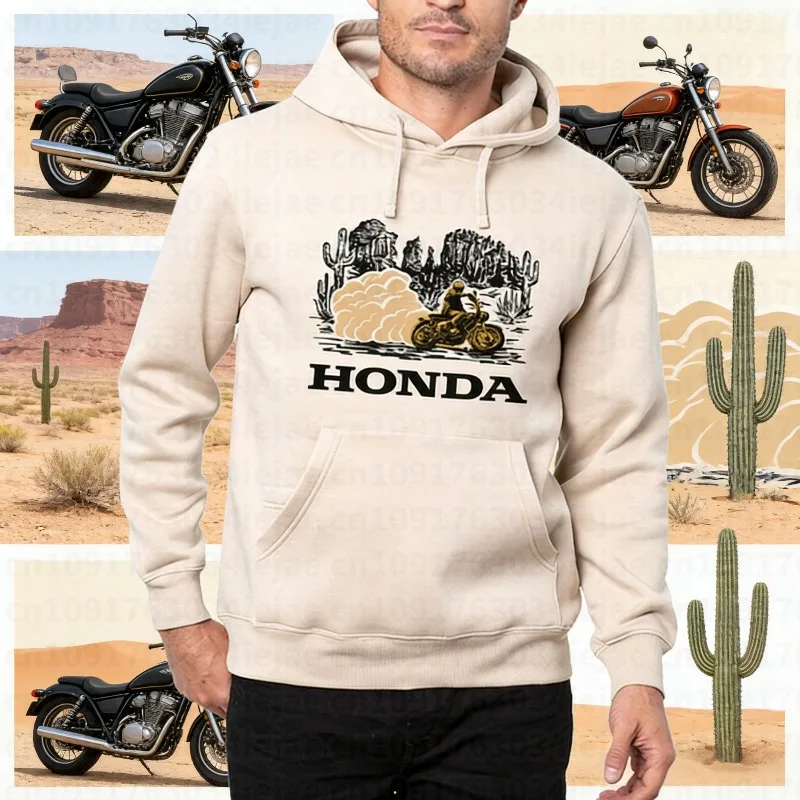 

Новая толстовка с принтом логотипа Honda, универсальная уличная одежда для мужчин и женщин, повседневная толстовка для мотоциклистов, осенне-зимняя коллекция