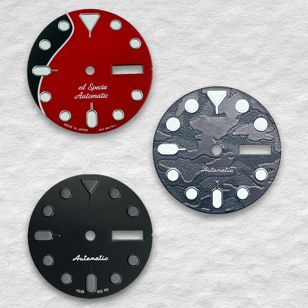 

High Quality 28.5mm S Logo Dial Suitable for Nh36 Japanese Automatic Movement Green Luminous Watch Modification Accessories