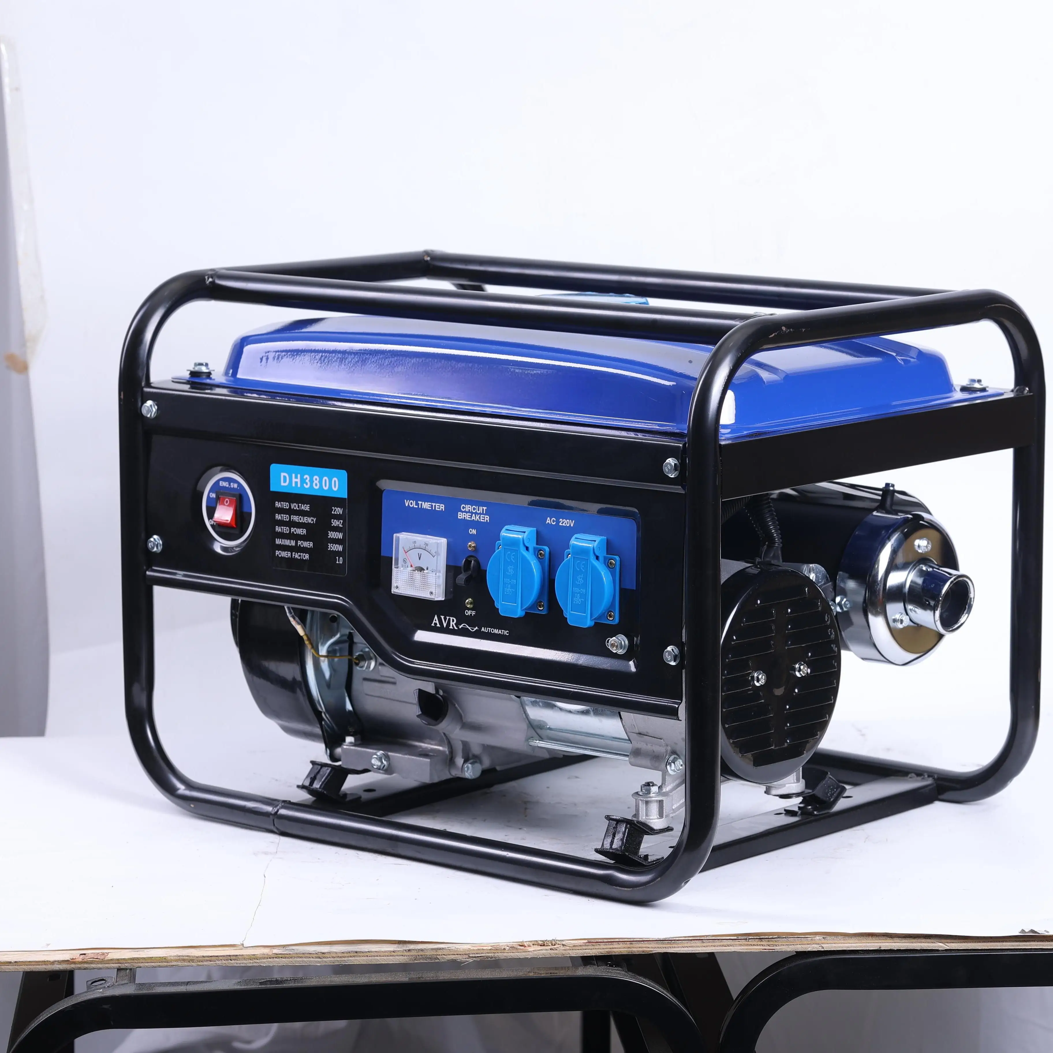 10000Watt Generator 220V 50HZ Brush Excitation 4-Stroke All-metal material Electricstart Air-Cooled for Household Use