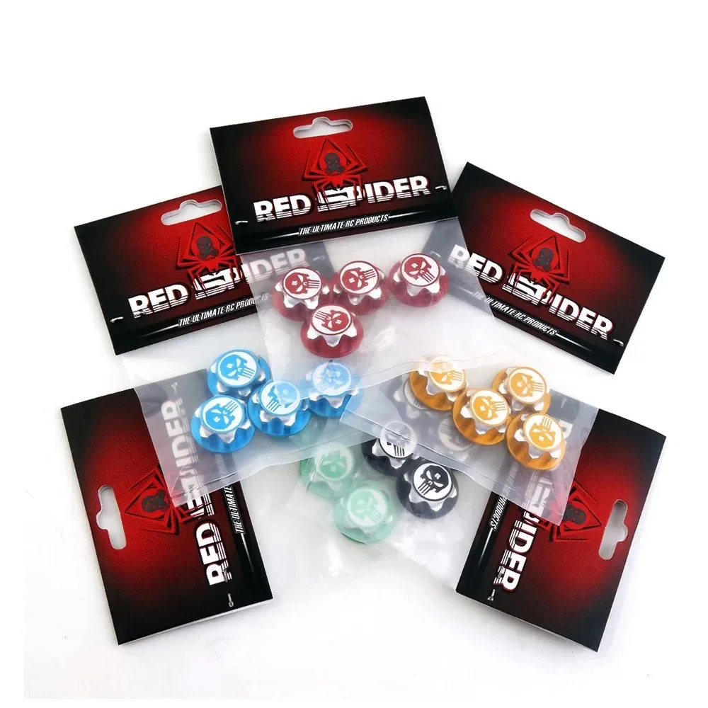 

4Pcs/Set Cnc Aluminum Alloy 17mm Hex Wheel Nuts Dustproof and Anti-Slip Compatible with Trxs 1/8 & 1/10 Remote Control Models