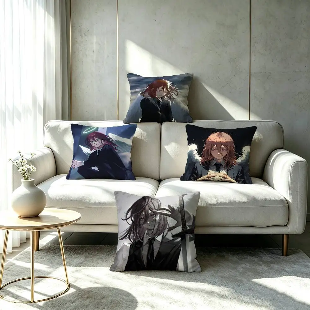 A-Angel Devil Chainsaw Man Pillow cover gift High definition digital printing,Surprise  vivid pattern Household.