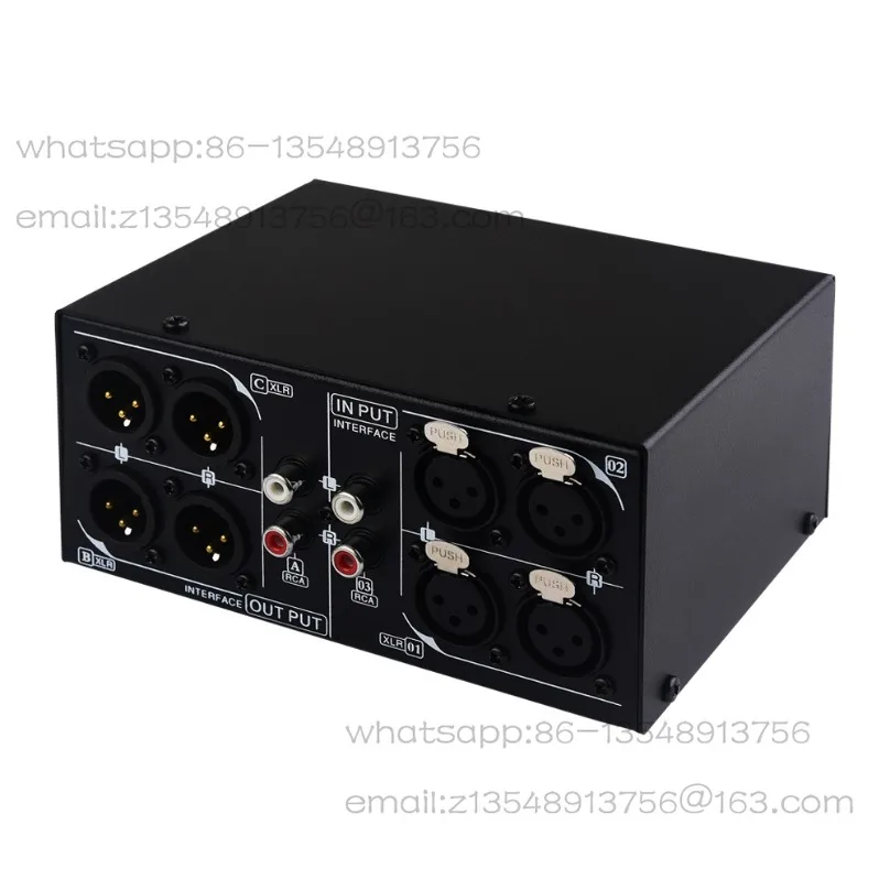 

3 in 3 out fully balanced Xanon signal, passive stereo switcher
