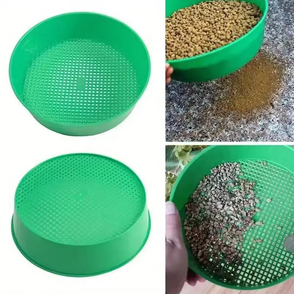 1/3Pcs Plastic Soil Sieve Filter Mesh for Soil Stone Sifting Filtration Home Garden Flower Plant Nursery Gardening Tools