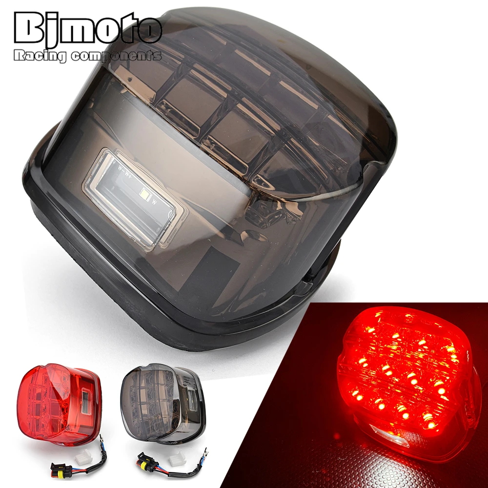 1PC LED Brake Tail Light For Harley Dyna Fat Boy FLSTF Night Train FXSTB Softail Sportster Road King Electra Glide Road Glide