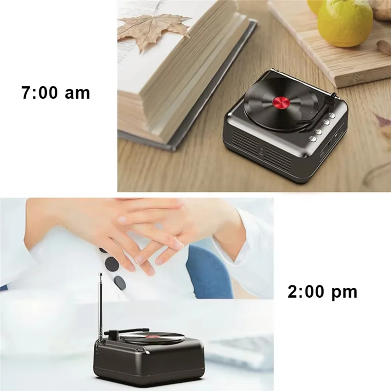 A92Z Portable Vinyl Record Player Excellent Bass Record Player Record Player For Outdoor Activities Camping Pa - Image 4