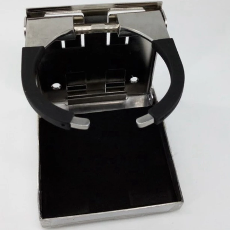 حامل أكواب قابل للطي من الفولاذ المقاوم للصدأ ، حامل أكواب الشاي ، ملحقات سفينة اليخت ، الأجهزة البحرية