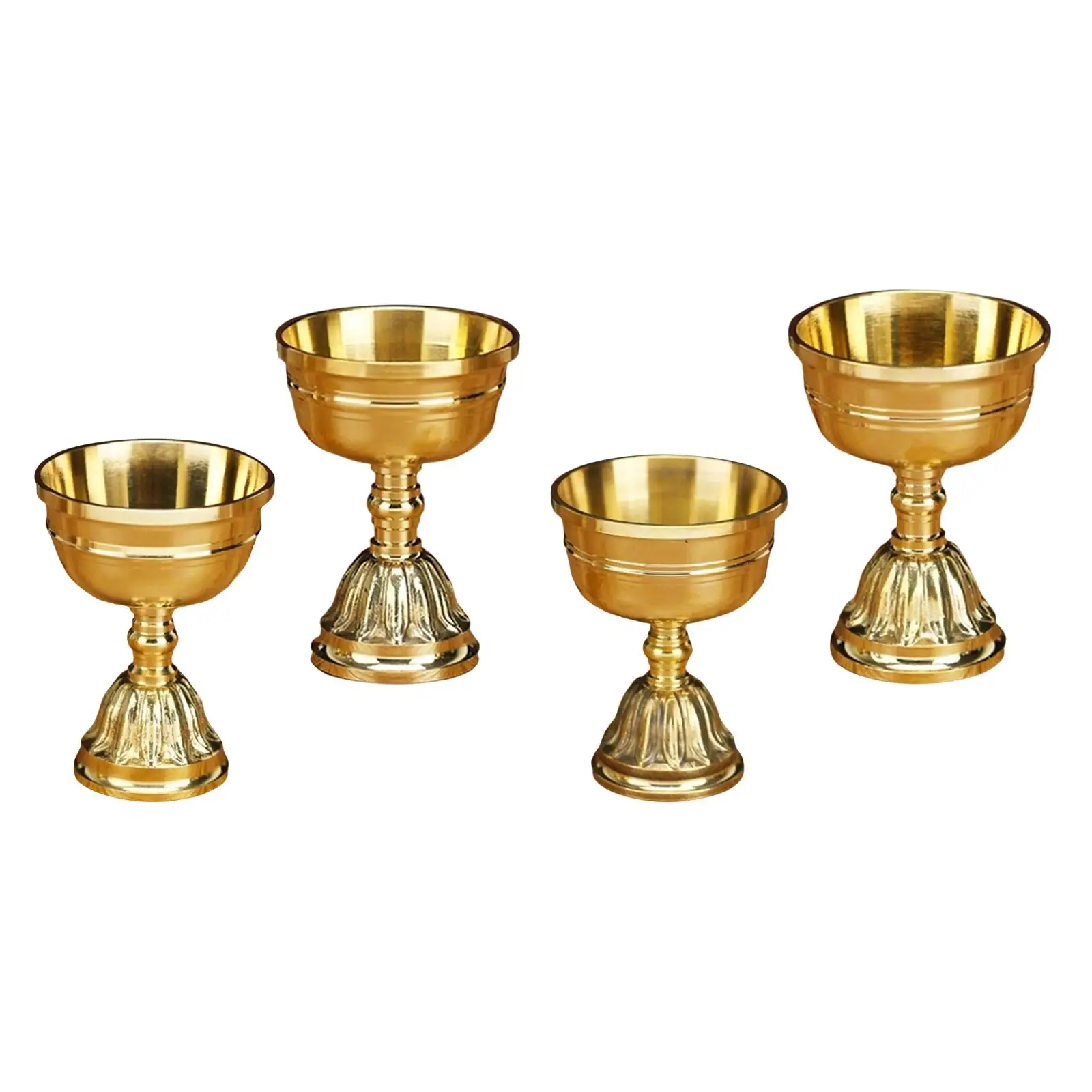 Holder Lamp Holder Brass Candle Cup for Dinner Meditation Buddha Altar Home Parties Decoration