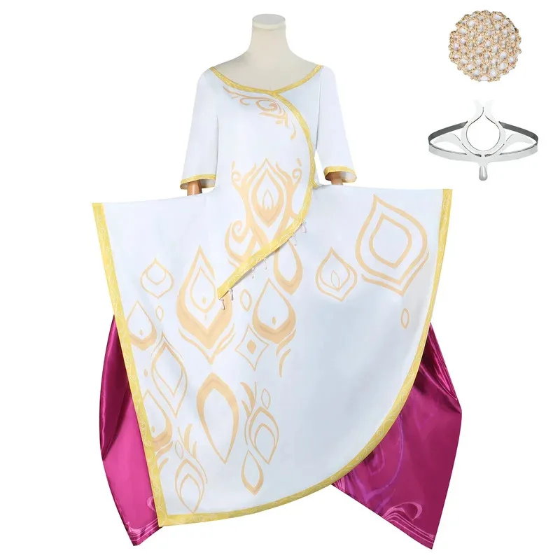 Spellbound Ellian 코스프레 의상 Ellian 공주 드레스 의상 여성용 소녀 파티 코스프레 풀 세트