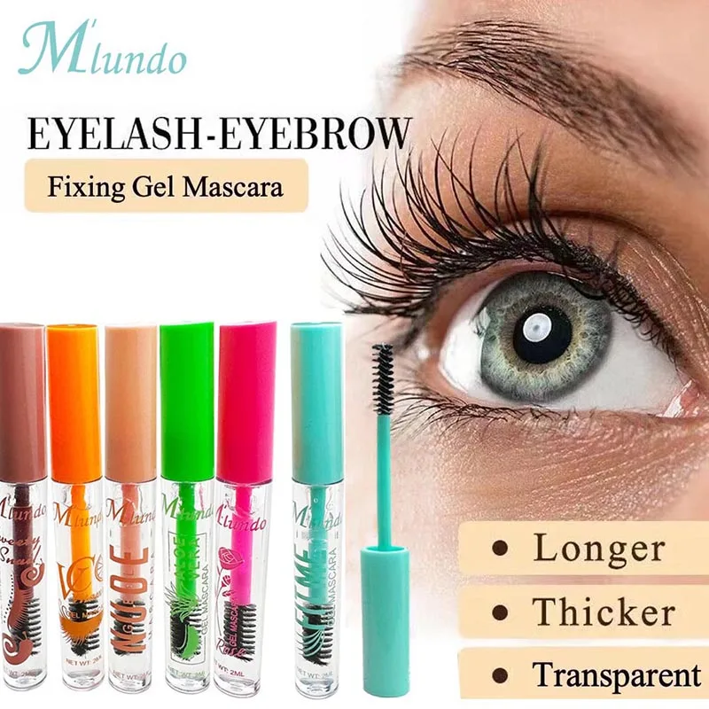 Mascara en Gel pour Cils et Sourcils, Mathier et Définir les Cils et Brosser Doucement les Sourcils, 24 Pièces/Lot