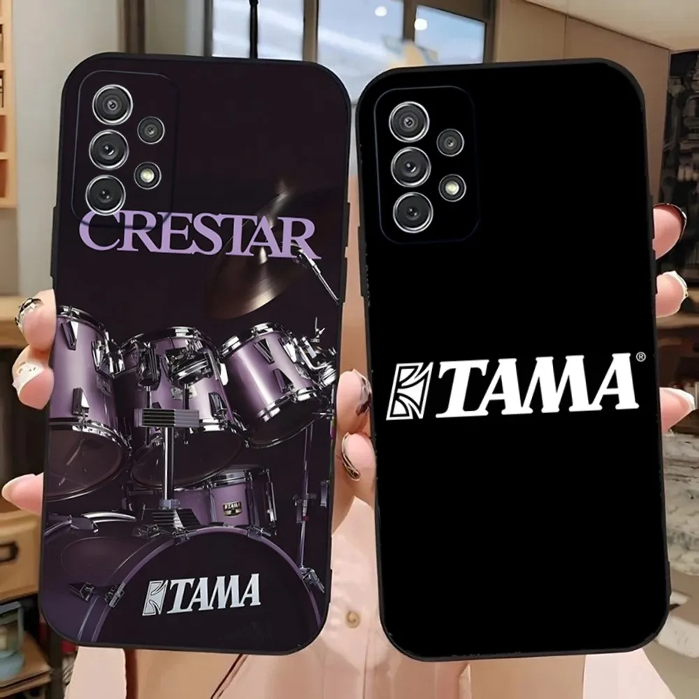 

T-Tama Drums Phone Case For Samsung Galaxy A13,A21s,A22,A31,A32,A52,A53,A71,A80,A91 Soft Black Phone Cover