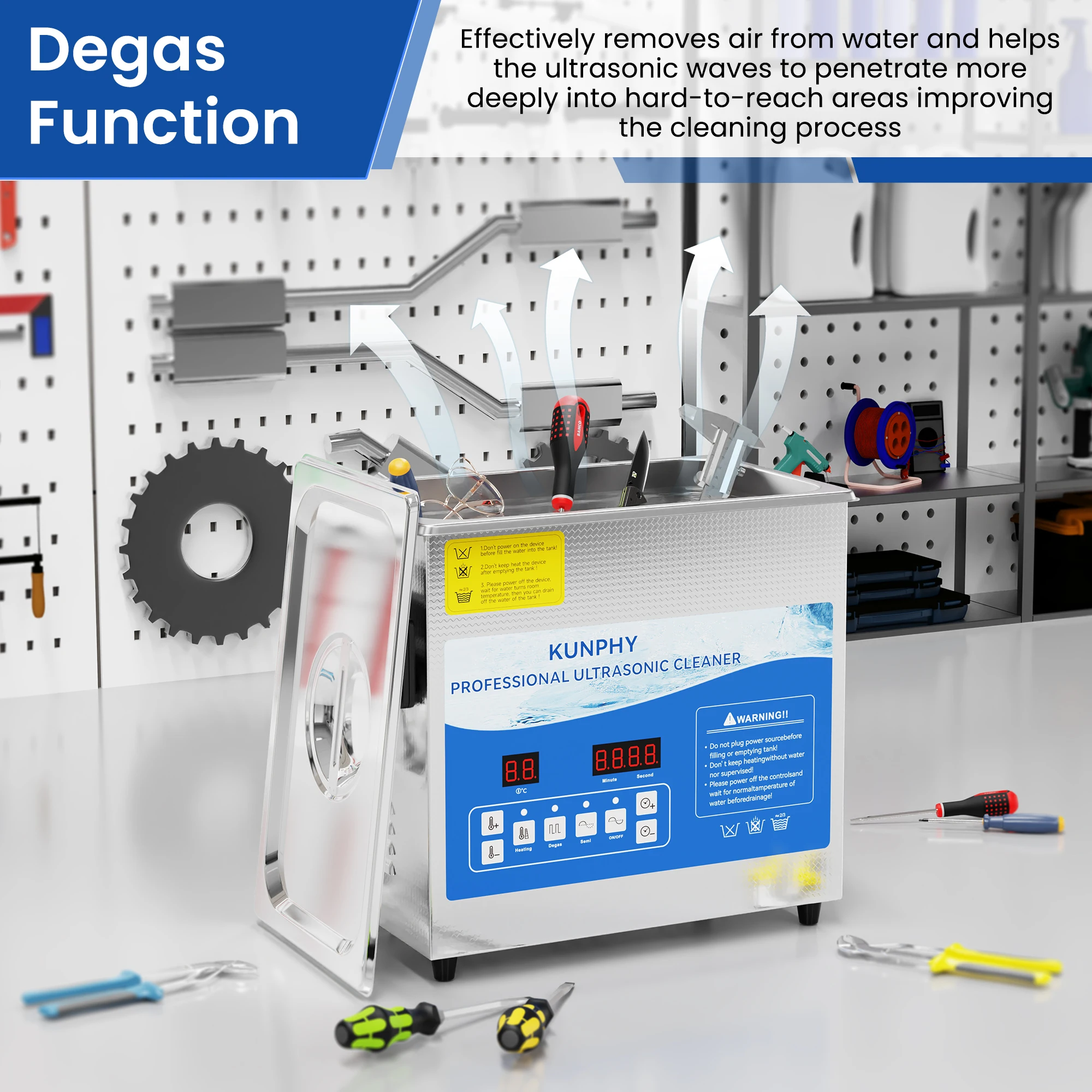 جهاز تنظيف بالموجات فوق الصوتي - مراجعة Ultrasonic Cleaning Machine 10L Digital وسعره