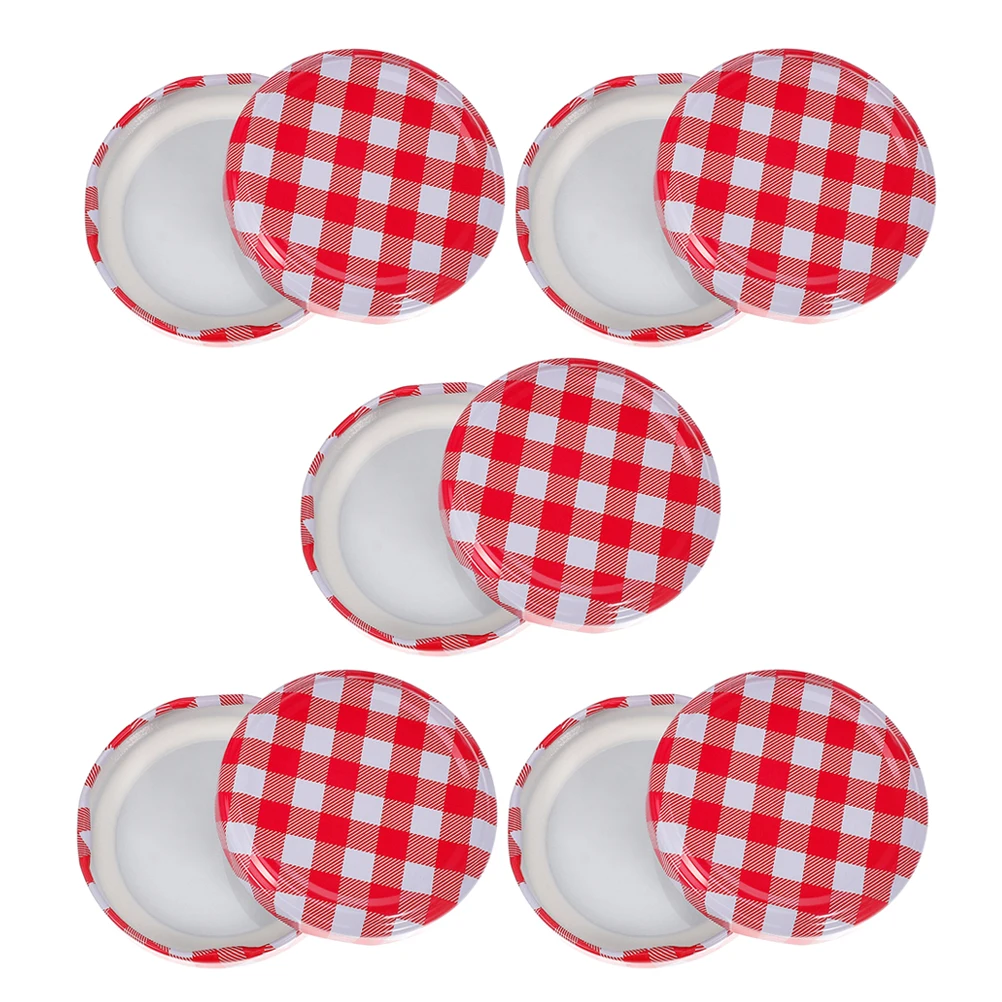 

10 PCS Bottle Cap Accessories Regular Canning Lids Jar and Rings Glass Iron Large Mouth Supplies
