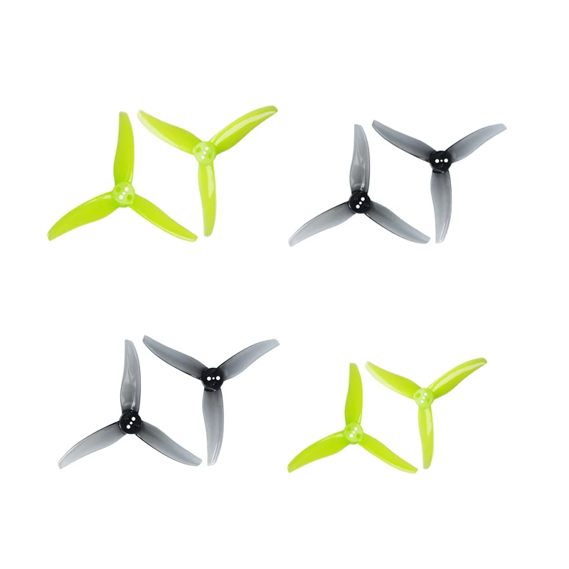

3Pairs Gemfan Hurricane 3525-3 3 Paddle PC Propeller T-mount 1.5mm for FPV Freestyle 3.5inch Toothpick Drones