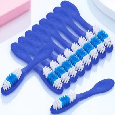 10 قطع من فرشاة الأسنان المحمولة للتصميم المضغوط مع قبضة مريحة مثالية للعناية بالأسنان في السجن وحالات الاستخدام أثناء السفر #6