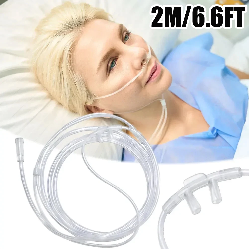 2M Nasal Cannula Tubing Tube Crush Resistant Flow High Connector Oxyge Tubes Nose Adults Disposable The Touch Concentrator