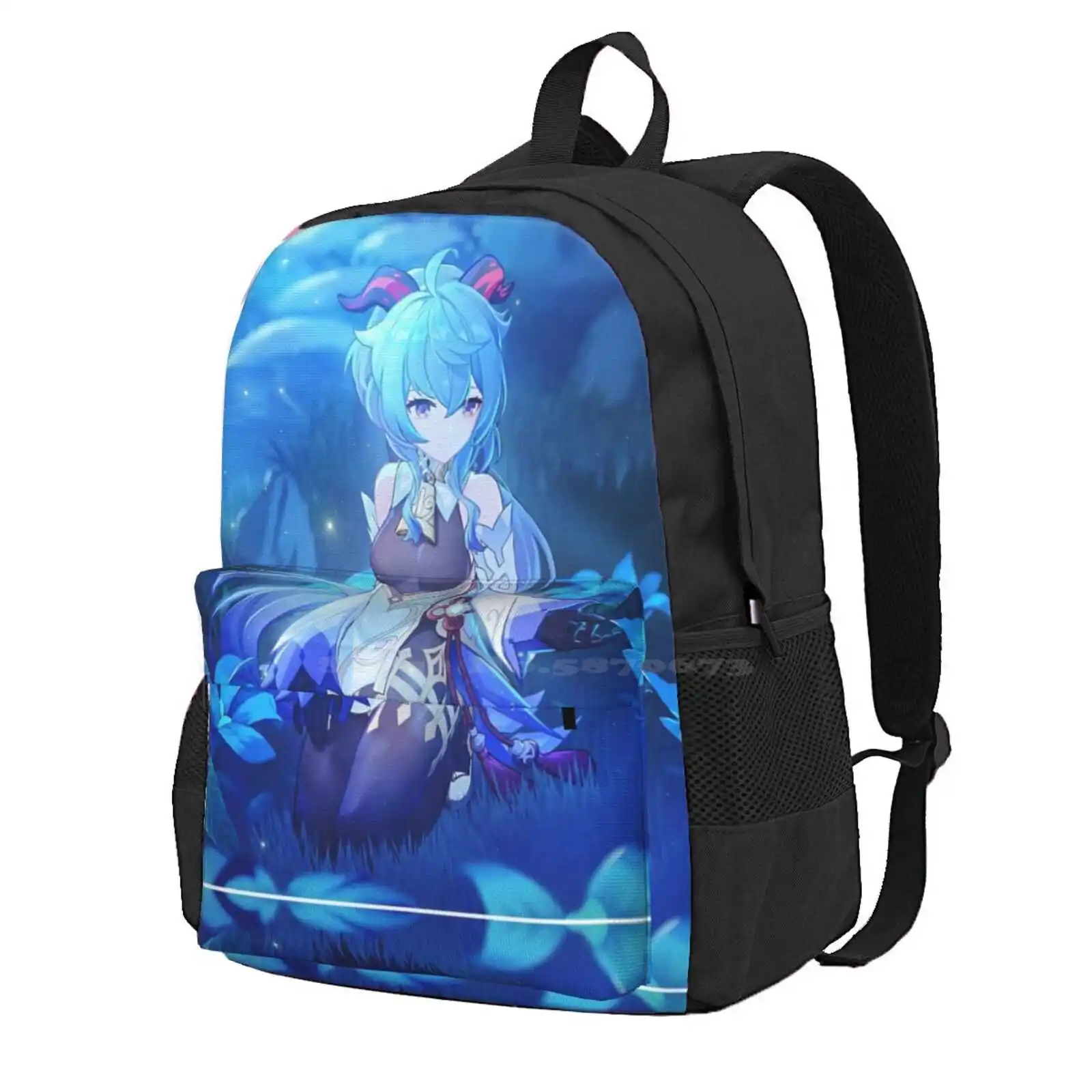 Ganyu Hot Sale Schoolbag Backpack Fashion Bags Game Gaming Genshin Impact Girl Anime Girl Japanese Genshin Impact Lisa Genshin