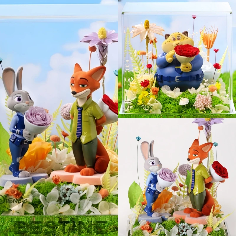 

Disney'S Zootopia Judi Nick Exquisite Cartoon Figure Model Cute Desk Decorations Collect Toy Friend Birthday Valentine'S Day Gif