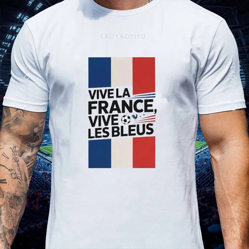 France Champion Vive La France Vive Les Bleus T Shirt Unisex Custom Sublimation Tricolor Flag Print 2026 Football Tour Fan Gift