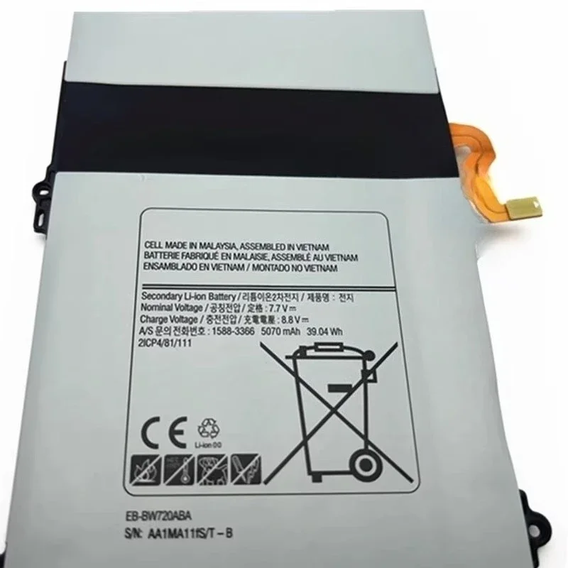 5070mAh EB-BW720ABA Brand New Battery for Samsung Galaxy Book 12 SM-W720 Chromebook Titan V2 XE521QA SM-W727V XE520QAB