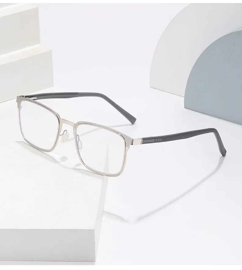 Photochrome Myopie-Brille, Business-Vollformat, modisch, ultraleicht, für Herren, quadratisch, Tr90-Tempel, Myopie-Brille 8405 – Detail 12