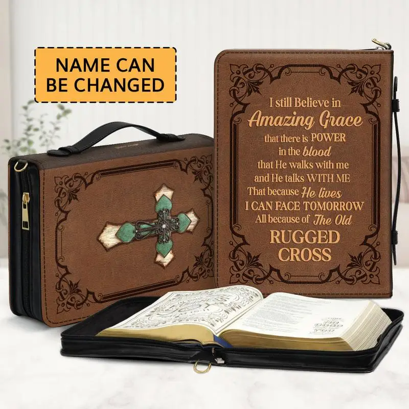 Bible Carrying Case For Women Novelty Pattern Bible Carrier With Handle Bible Tote Bag Bible Holder Case For Women Bible