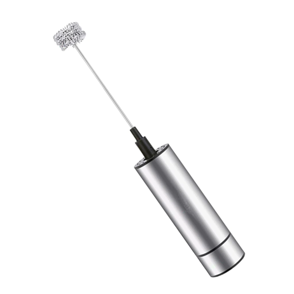 Three-head Stainless Steel Milk Frother Whisk Mixer for Milk