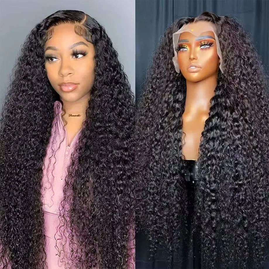 Kinky Curly Wigs Human Hair 40 Inch 13x6 Hd Lace Frontal Wig 250 Density Human Hair Wigs Brazilian Hair Wigs for Women