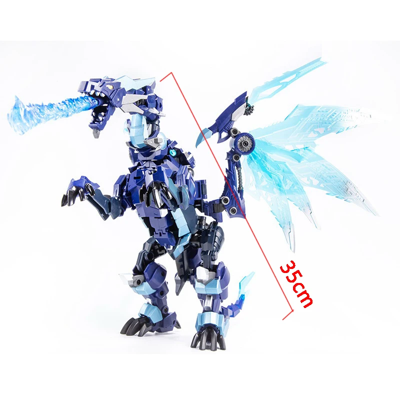 STOCK TNT01 Jetfire juguetes de transformación JINBAO 8871 llama dragón rojo azul hielo dinosaurio acción G1 figura Robot deformación modelo