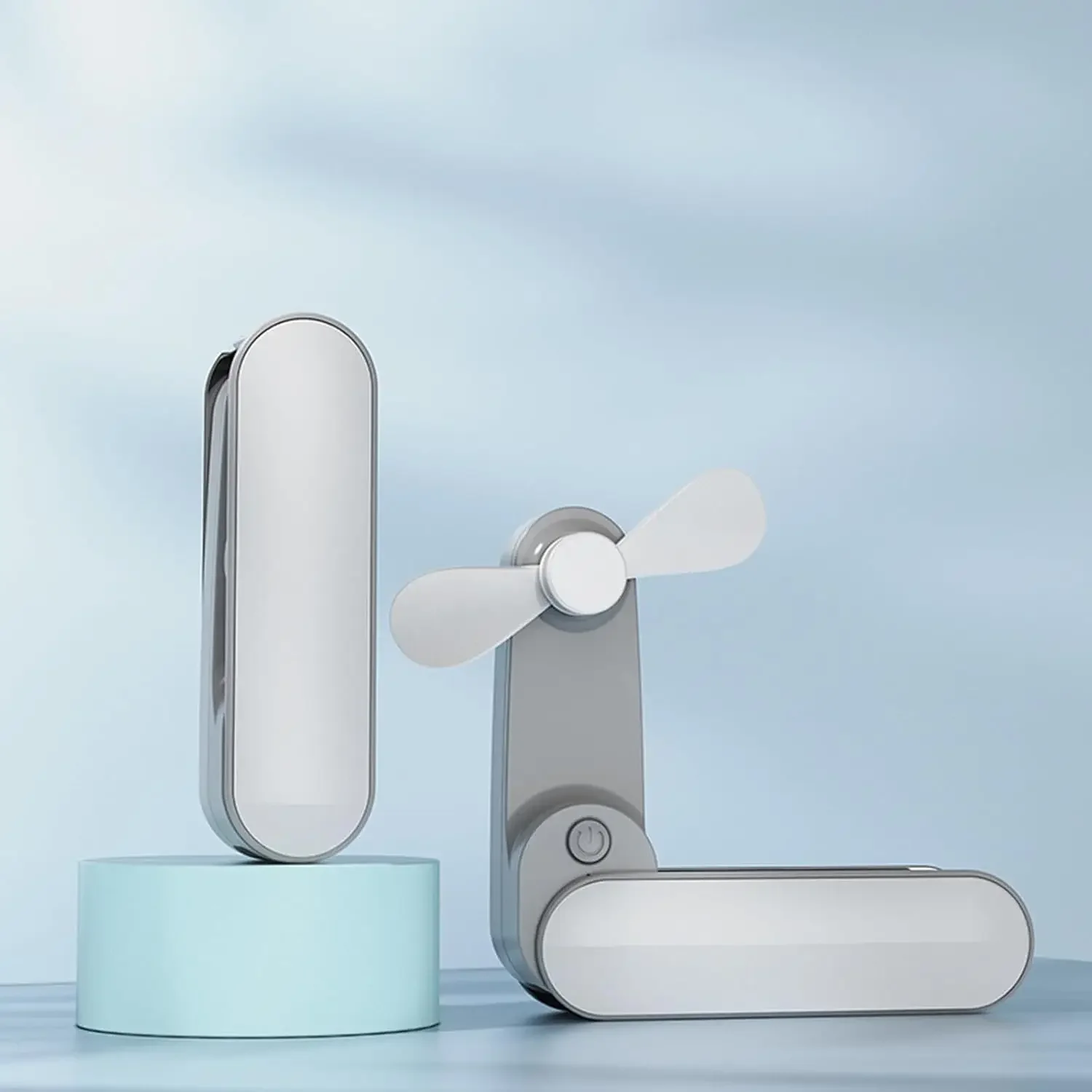 مروحة قابلة للطي، مروحة محمولة، USB قابلة لإعادة الشحن، مروحة جيب صغيرة محمولة رائعة للمكتب والتخييم