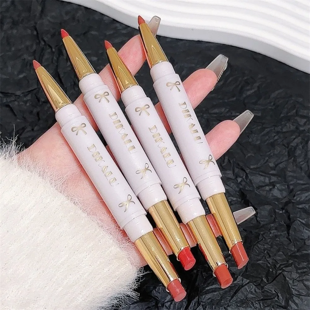 New Double-ended Lip Liner Moisturizing Non-transferable Soft Matte Lipstick Waterproof Lipsk Makeup Tool